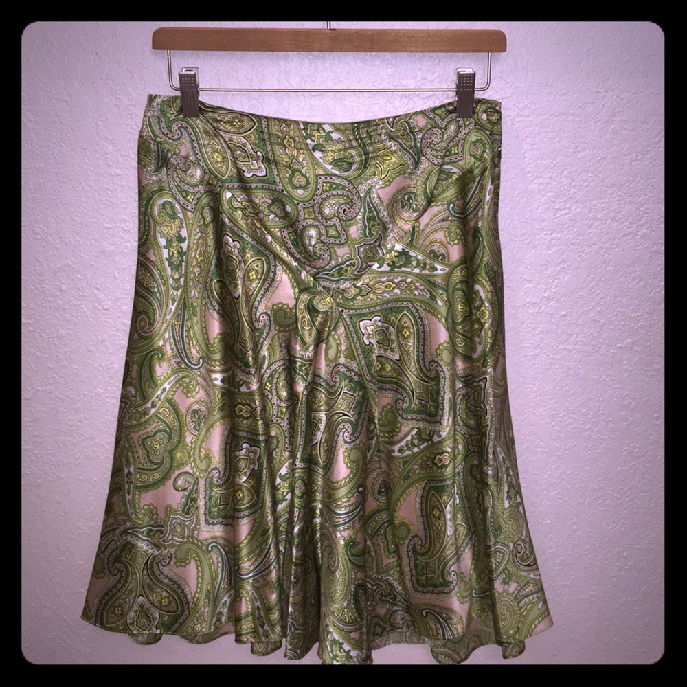 INC silk skirt, size 8